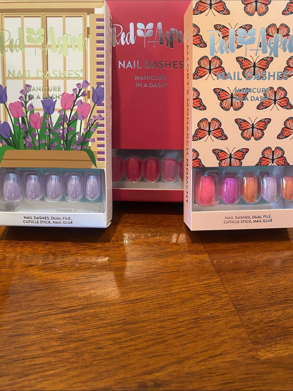 Nail Dashes, 3 sets. Brand new in boxes.